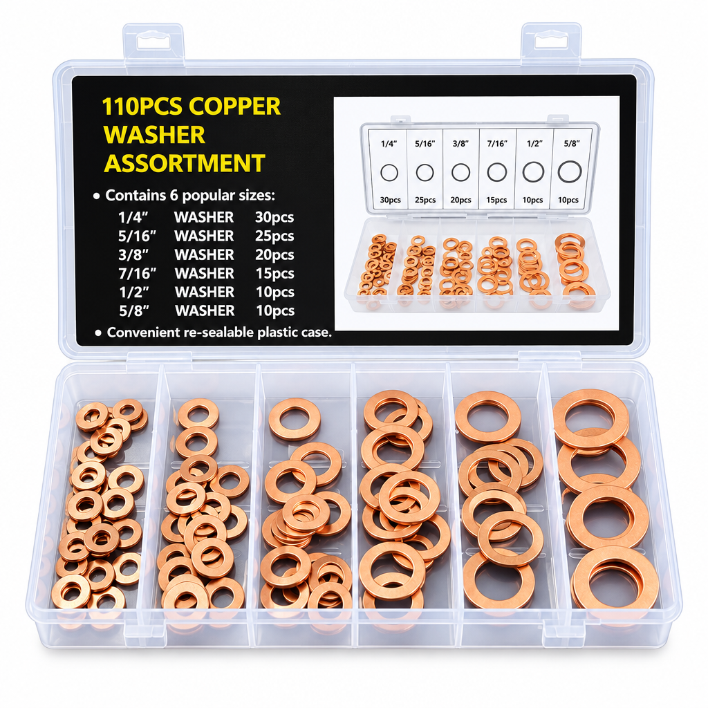 Copper washer 110 piezas