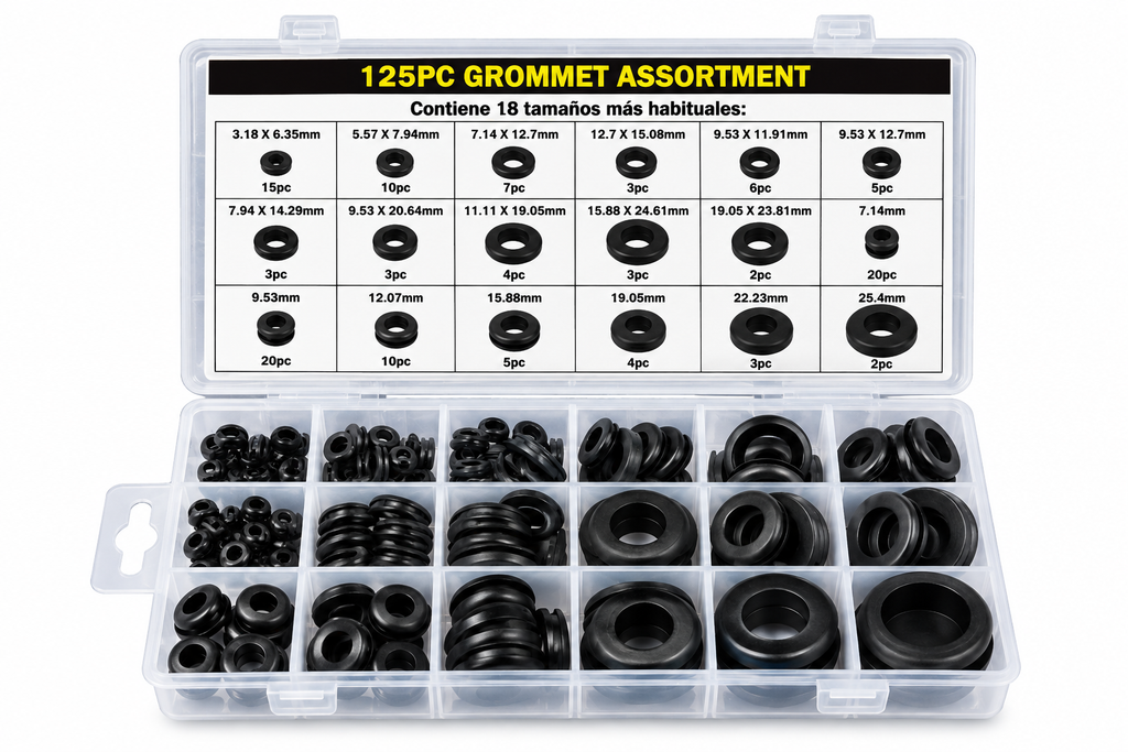 125 piezas grommet