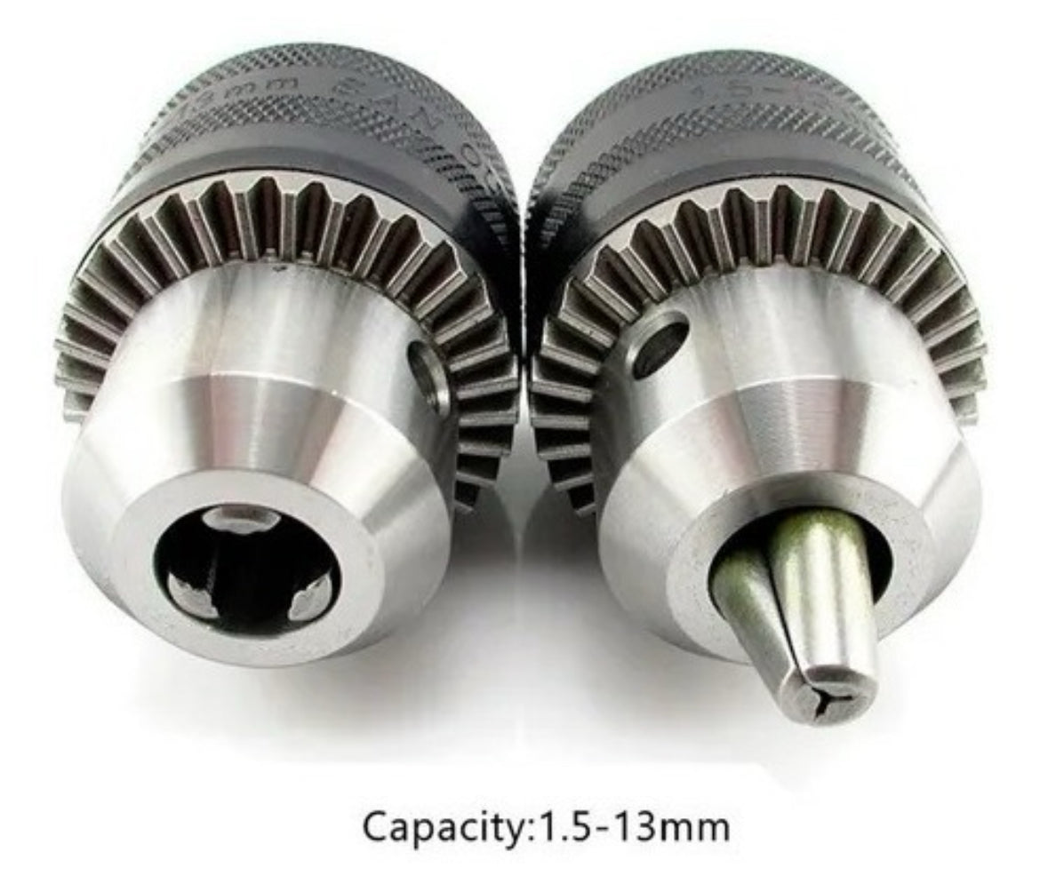 Mandril 1.5 -13mm + Llave 1/2 Adaptador Taladro Porta Brocas