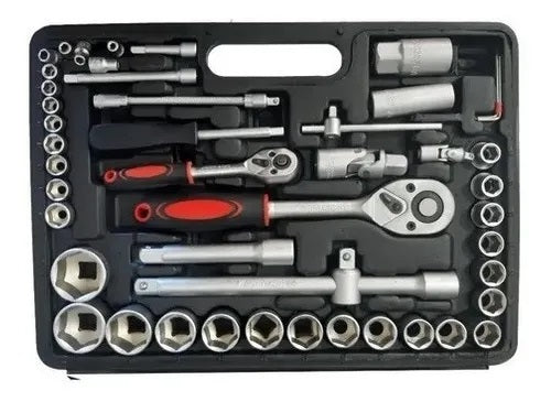 Juego de Dados y Tubos + Puntas Intercambiables 94 Piezas industrial