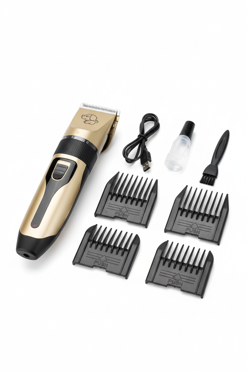 Kit máquina para cortar pelo mascotas completo