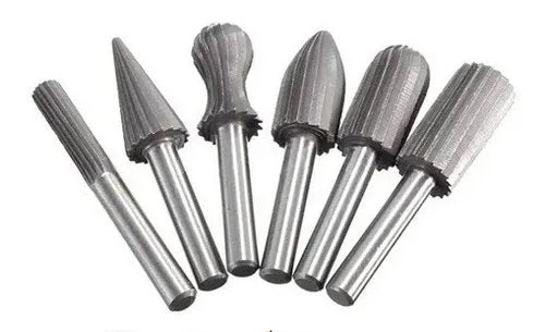 Fresas Tungsteno X 6 Metal, Madera, Aluminio, Piedra