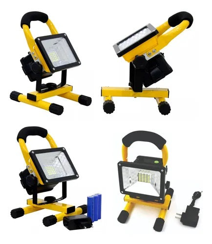 Linterna Foco Reflector Portátil Lámpara Led Recargable 30w