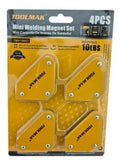 Set 4 mini escuadras magnéticas 10 lbs