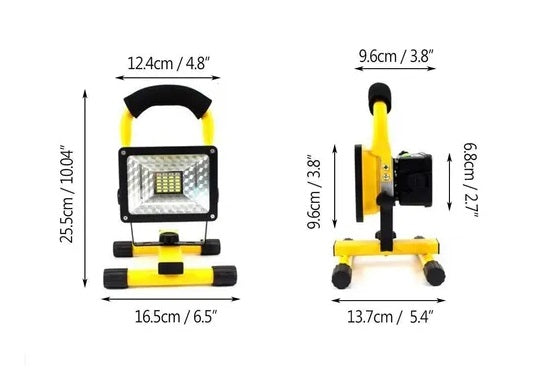Linterna Foco Reflector Portátil Lámpara Led Recargable 30w