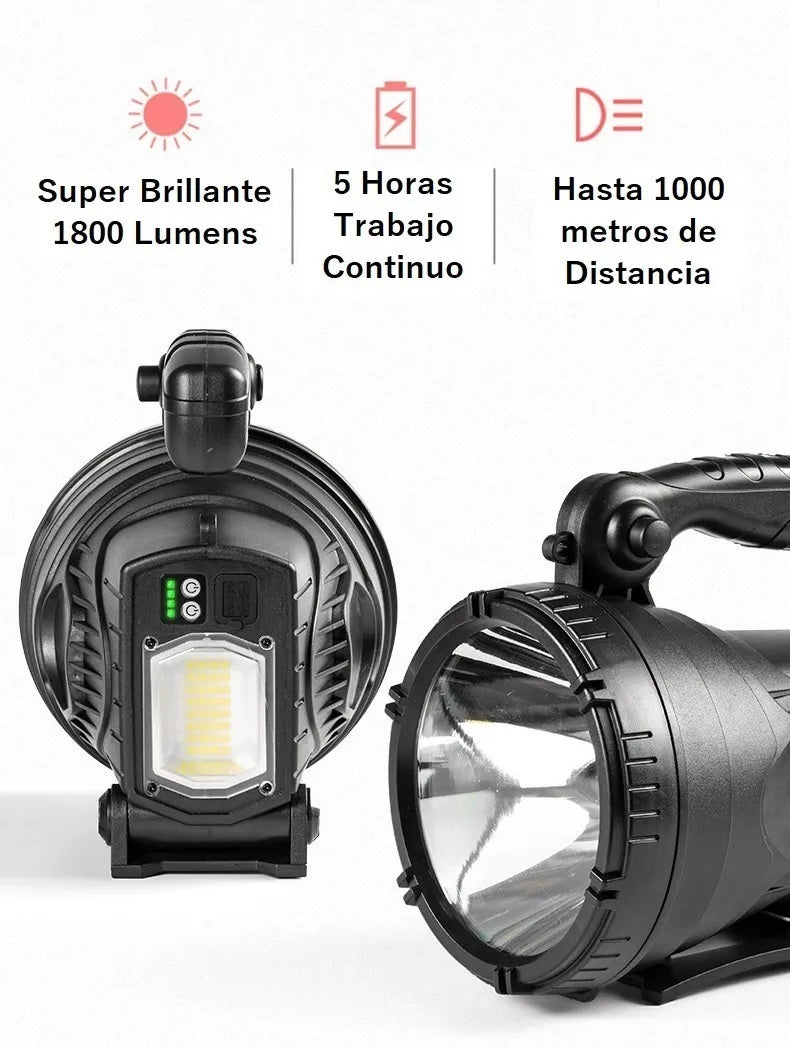 Foco Faro Linterna Mulita+ Agarre+ Soporte+ Powerbank 1800lm Color de la luz LED
