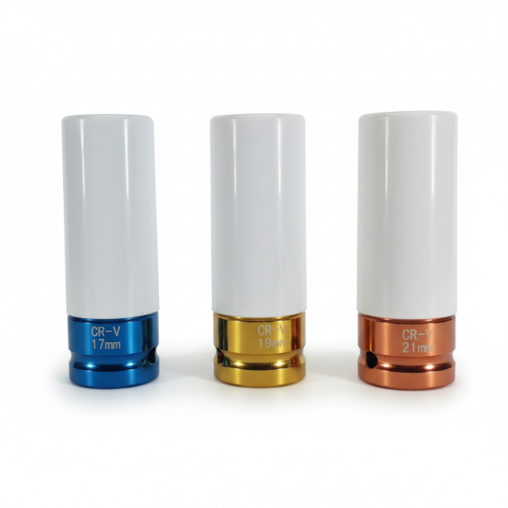 Juego De Dados de Impacto Largos X3 17 19 y 22mm