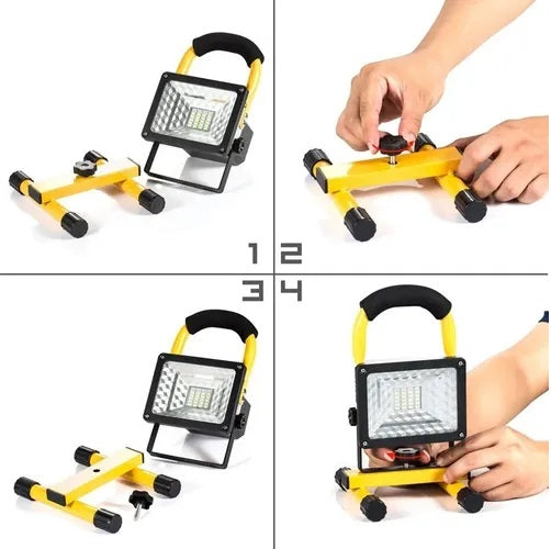 Linterna Foco Reflector Portátil Lámpara Led Recargable 30w