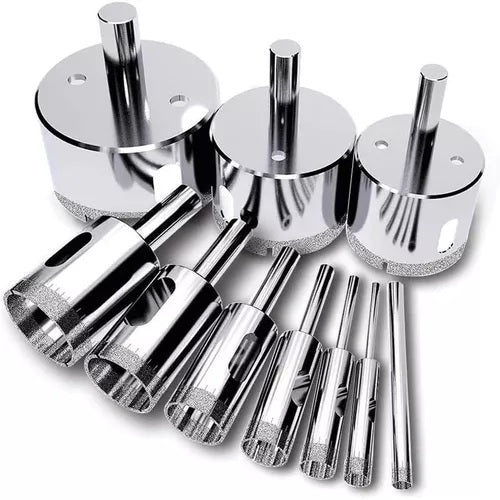 Set 10 Brocas Diamantada De Perforación Para Cerámica