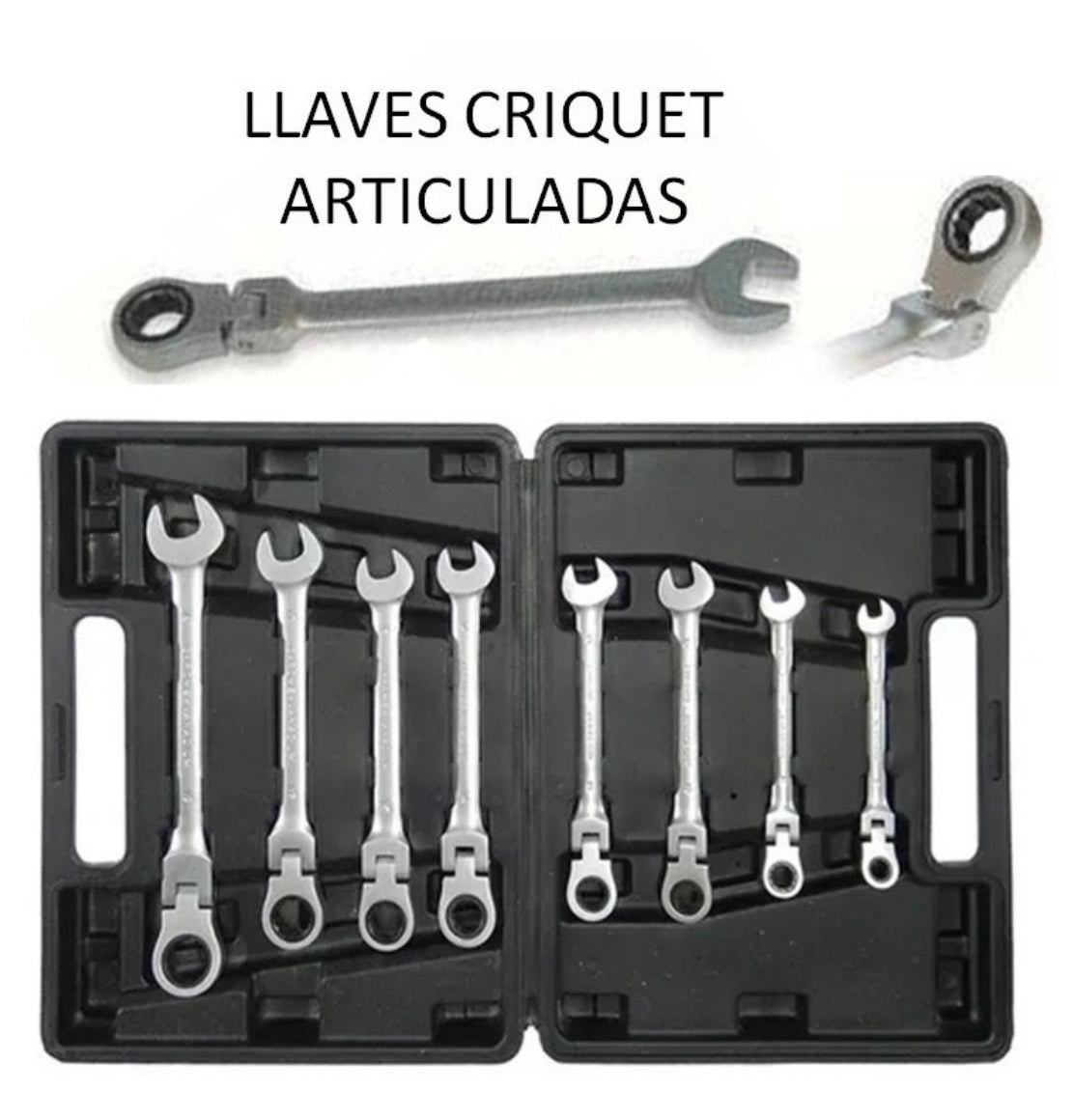 Juego de llaves críquet de 8 piezas 