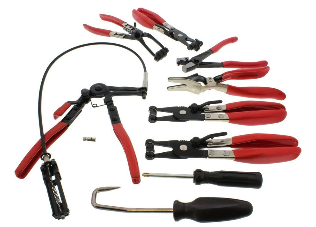 9pcs manguera abrazadera y pinza herramienta Kit alicates Set giratorio 