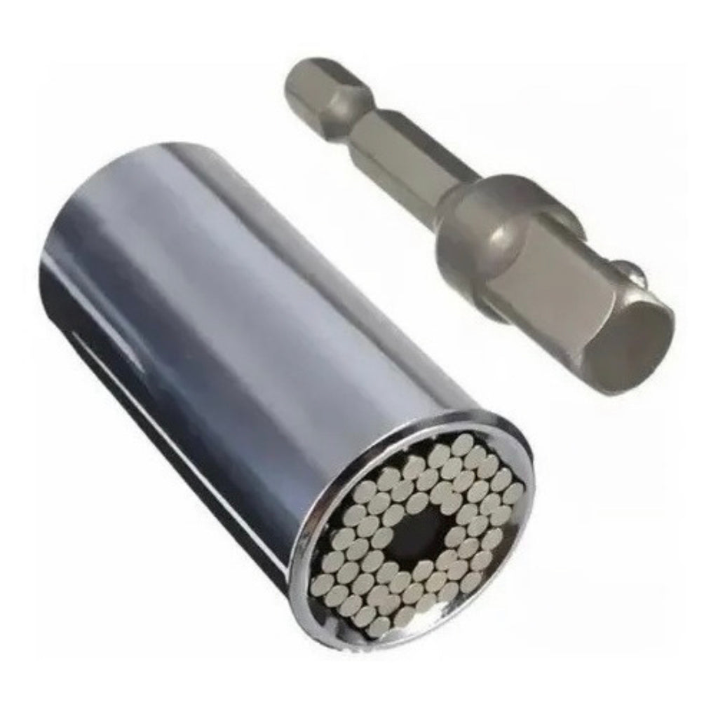 Dado universal de 7 -19 mm + adaptador para taladro 