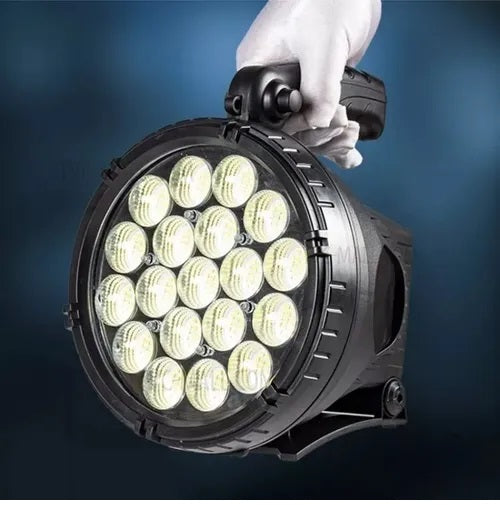 Foco Largo Alcance Alta Potencia Recargable Reflector Lintera