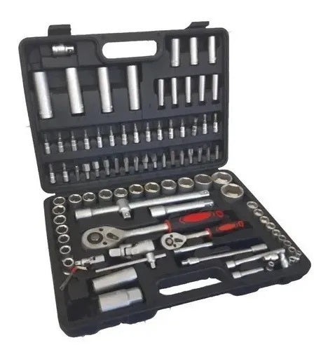 Juego de Dados y Tubos + Puntas Intercambiables 94 Piezas industrial