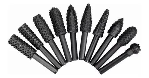 Fresa Escofina Rotativa Madera, Plastico, Metales X10