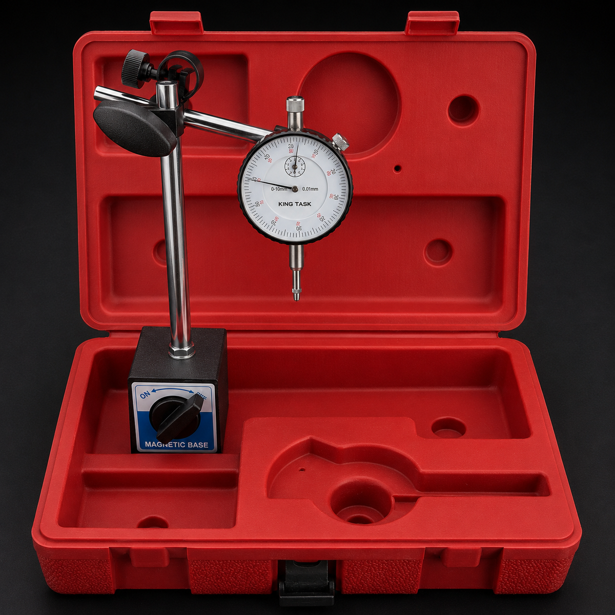 Reloj Y Base Magnetica King Task