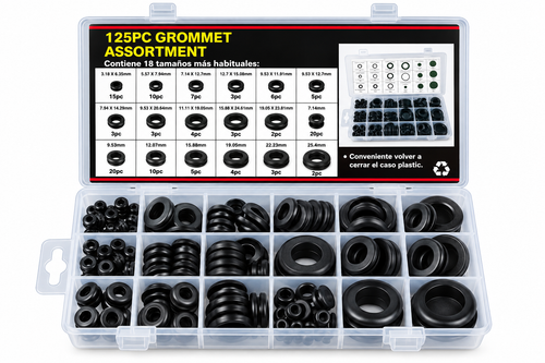 125 piezas grommet