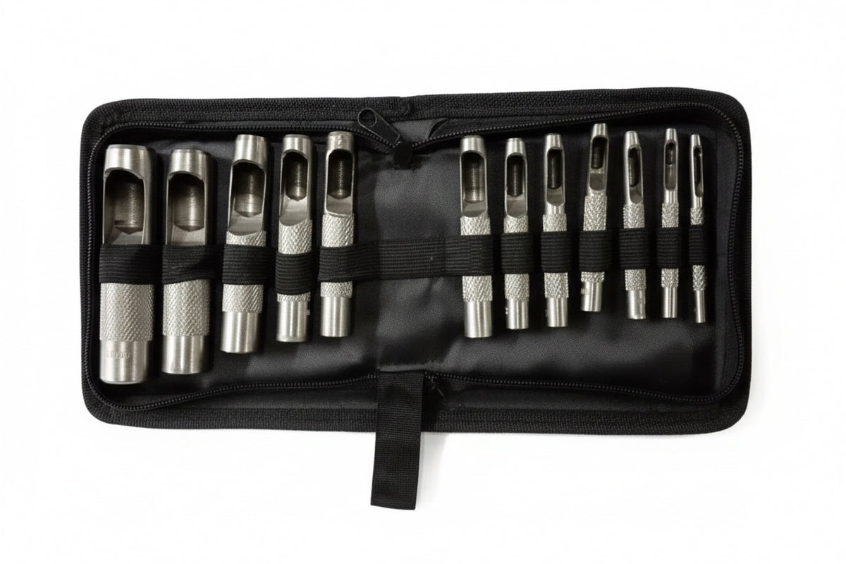 Sacabocados 12 Piezas Con Estuche