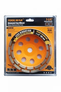 Disco Diamantado Copa 7 1/4'' (180mm) Doble Segmento Milok