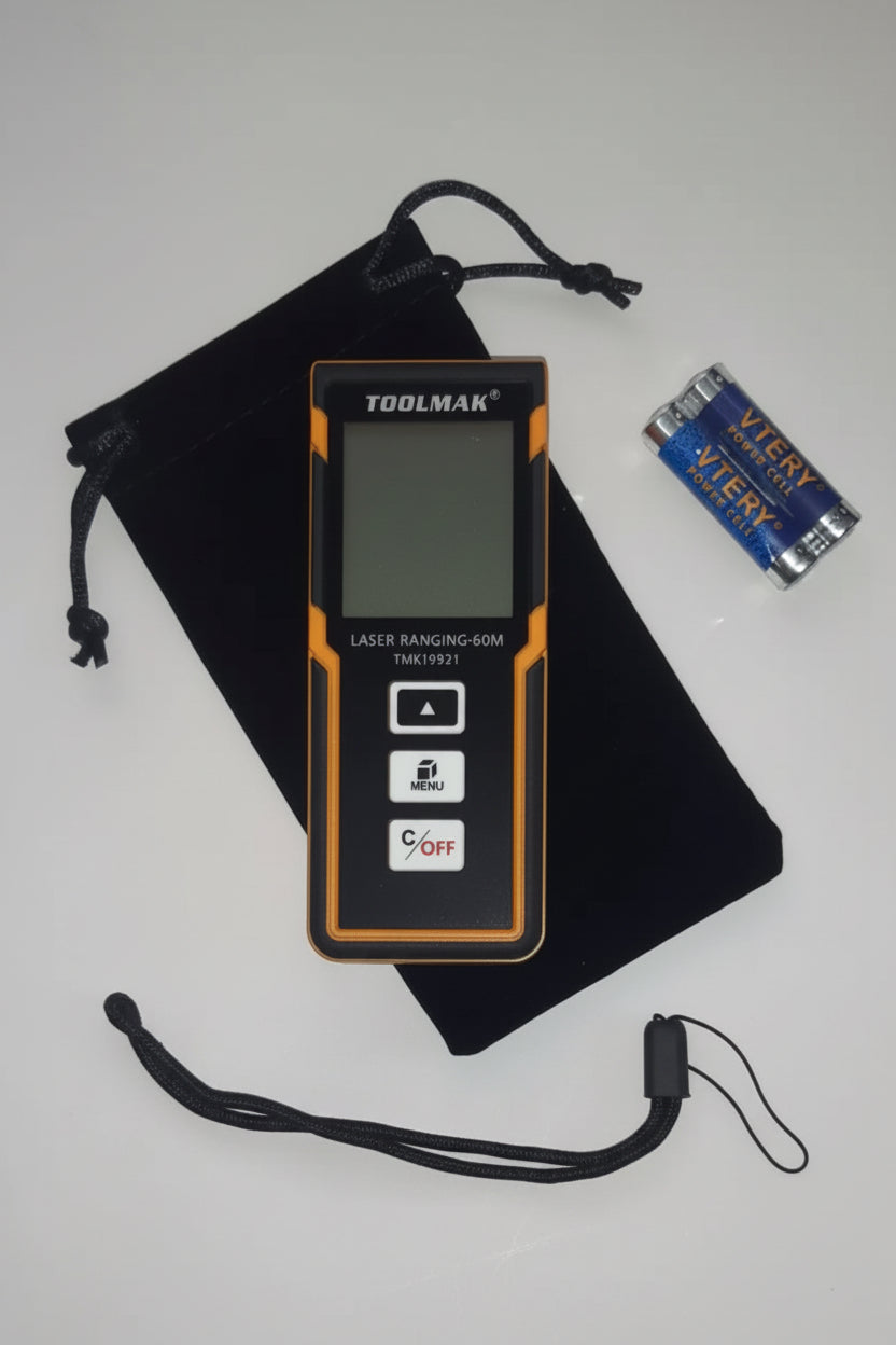 Medidor Distancia Laser Digital 60 Metros Con Estuche Milok