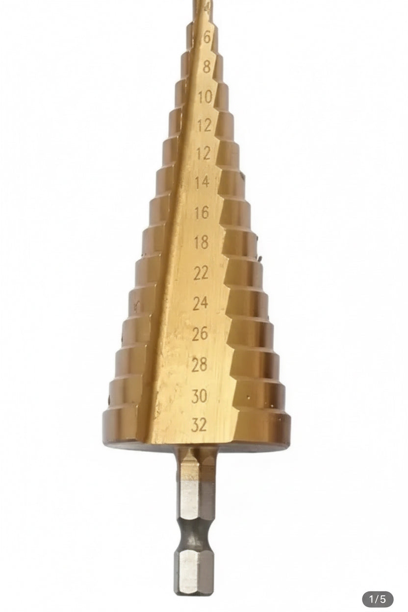 Mecha Conica Broca Escalonada 4 - 32 Mm Industrial Milok