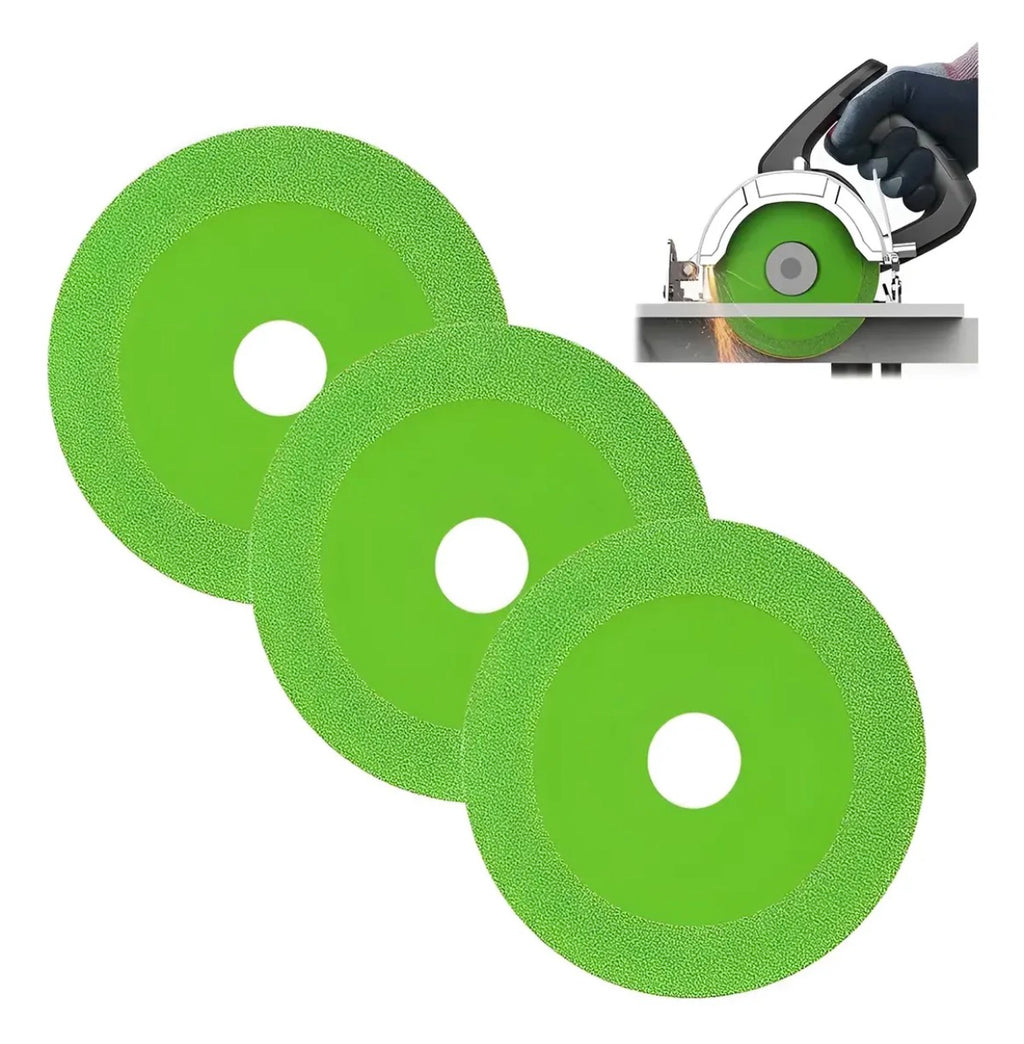 Disco De Corte Ultra Fino Vidrio  Amoladora Pack X3 Milok