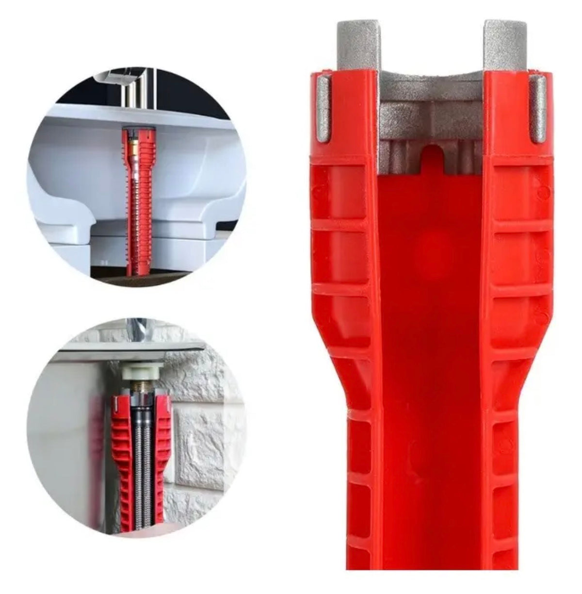 Llave Para Sanitario 8 En 1 Con Nivelador Milok