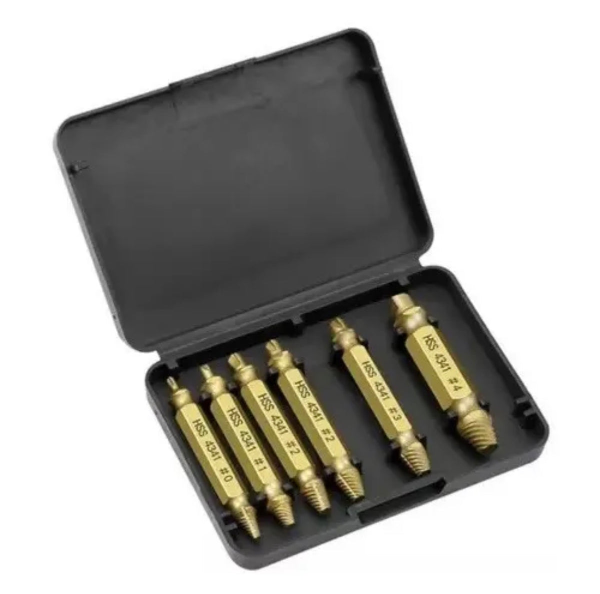 Juego De 6 Brocas Para Extraer Tornillos En Estuche Milok