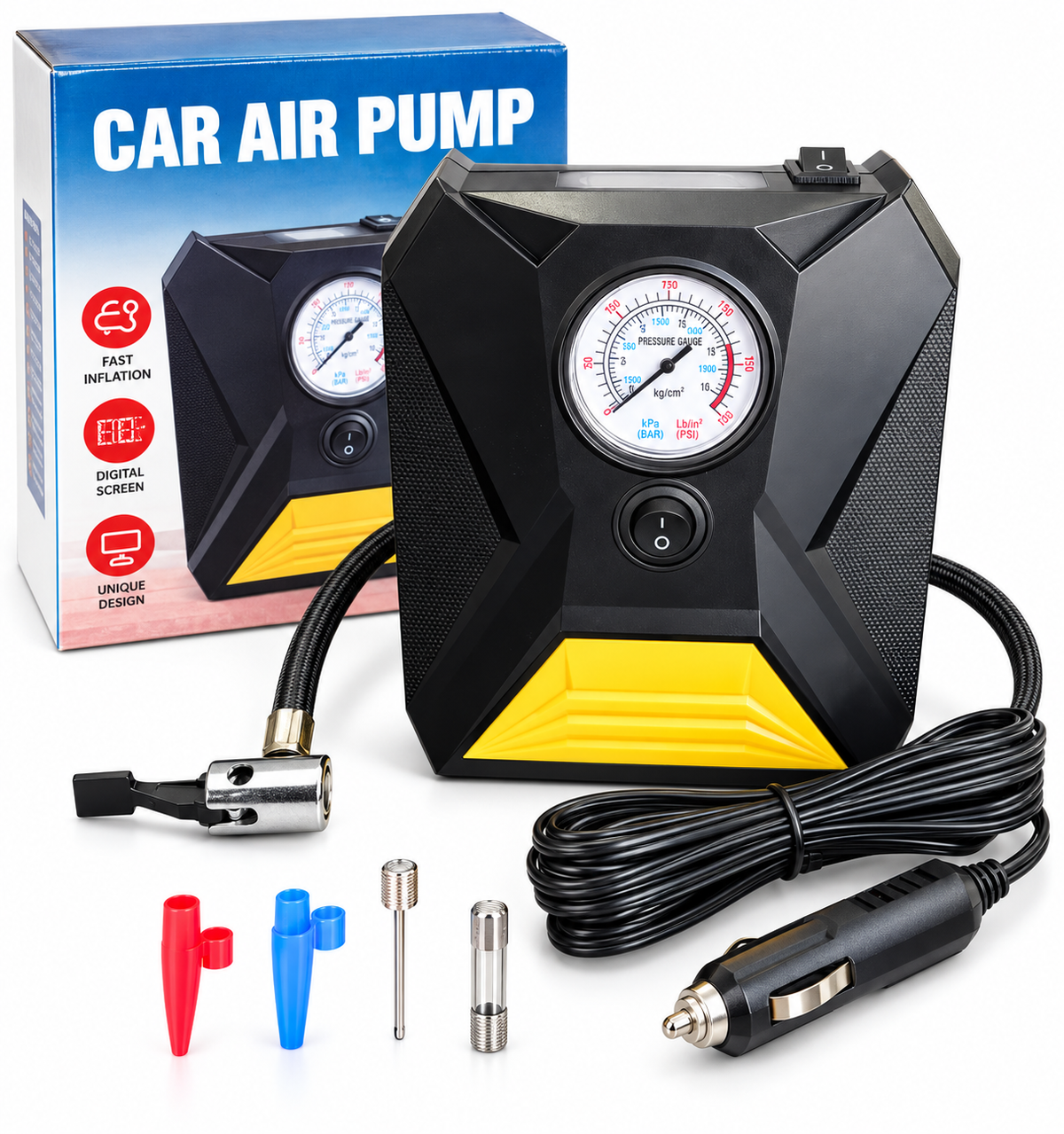 Inflador para auto