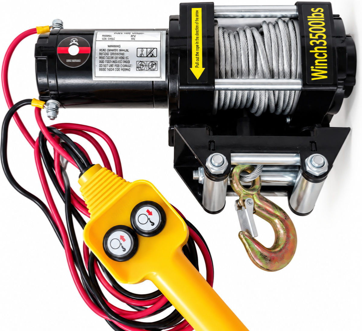 Aparejo Saca Peludo 12 Volt 3500 Libras Pro Milok