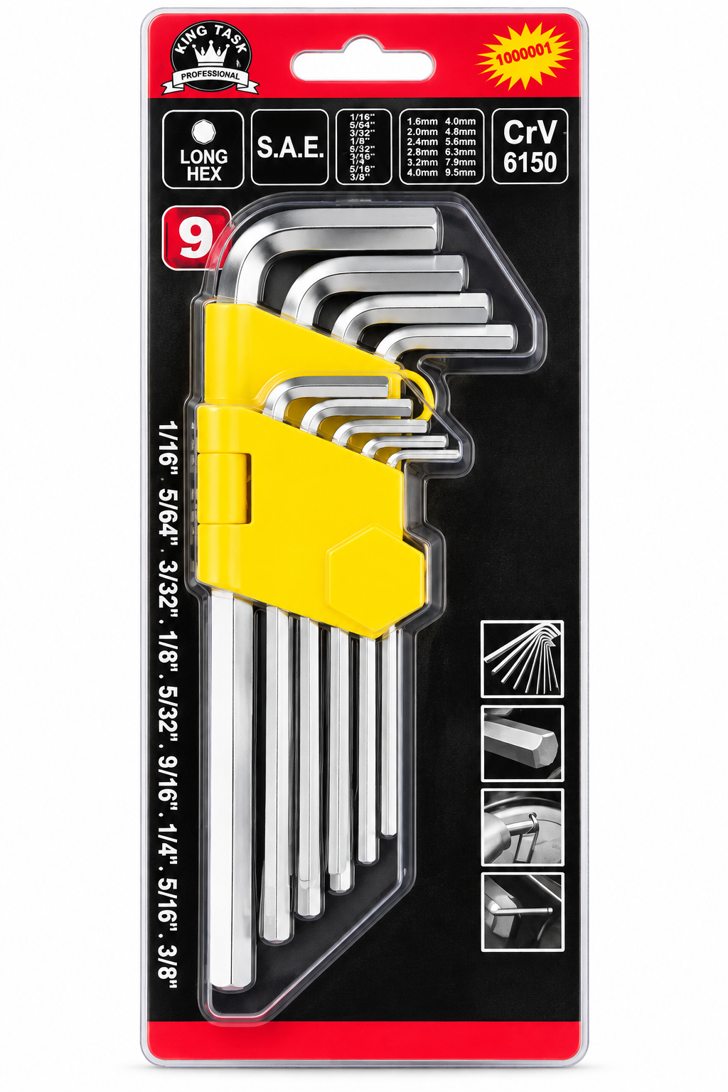 Juego de llave pulgada King Task