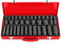 Juego de dados de impacto 35 piezas largos y cortos